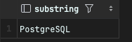 [PostgreSQL] SUBSTRING, SUBSTR, 문자열 자르기